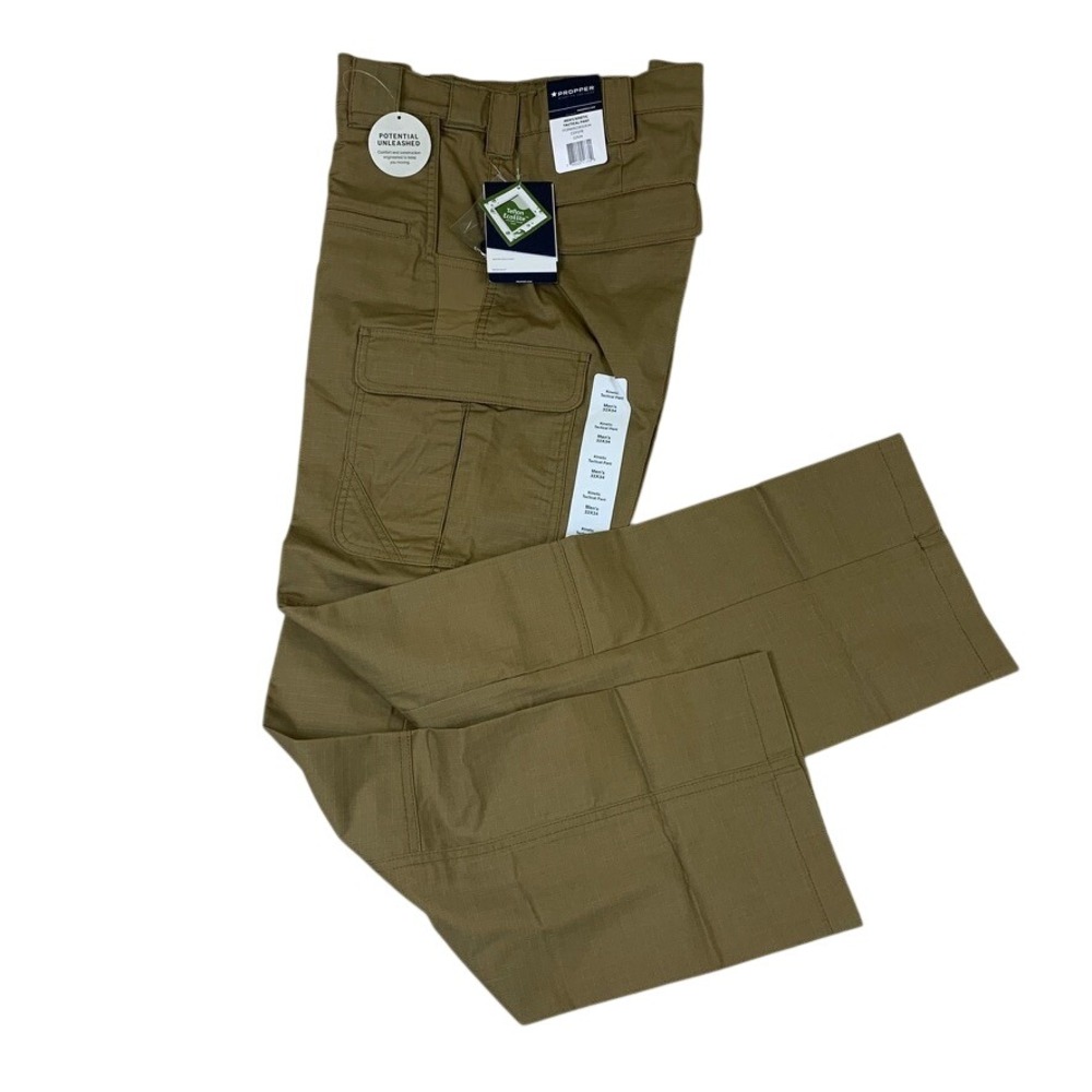 Propper Kinetic Tactical Pants Mens 32x34 Coyote Brown Ripstop Duty NWT